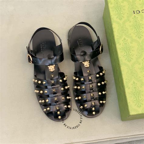 sandal gucci nữ đính đá|Gucci sandals.